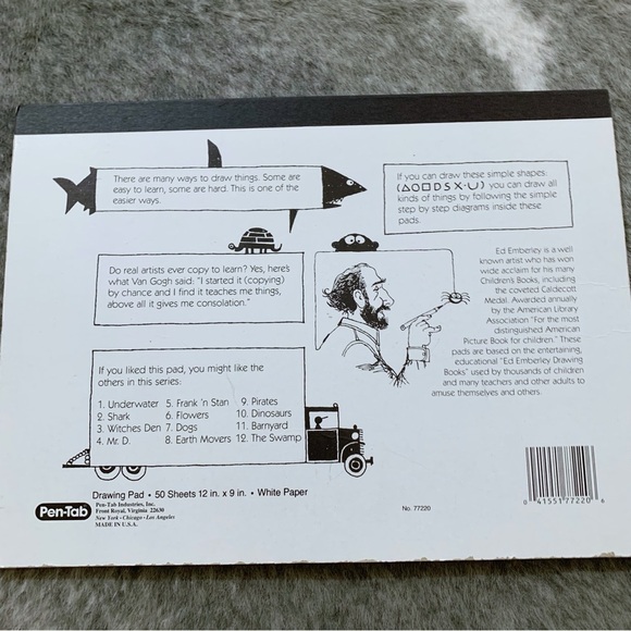 HTF RARE Vintage Ed Emberley’s Drawing Pad - Picture 7 of 10